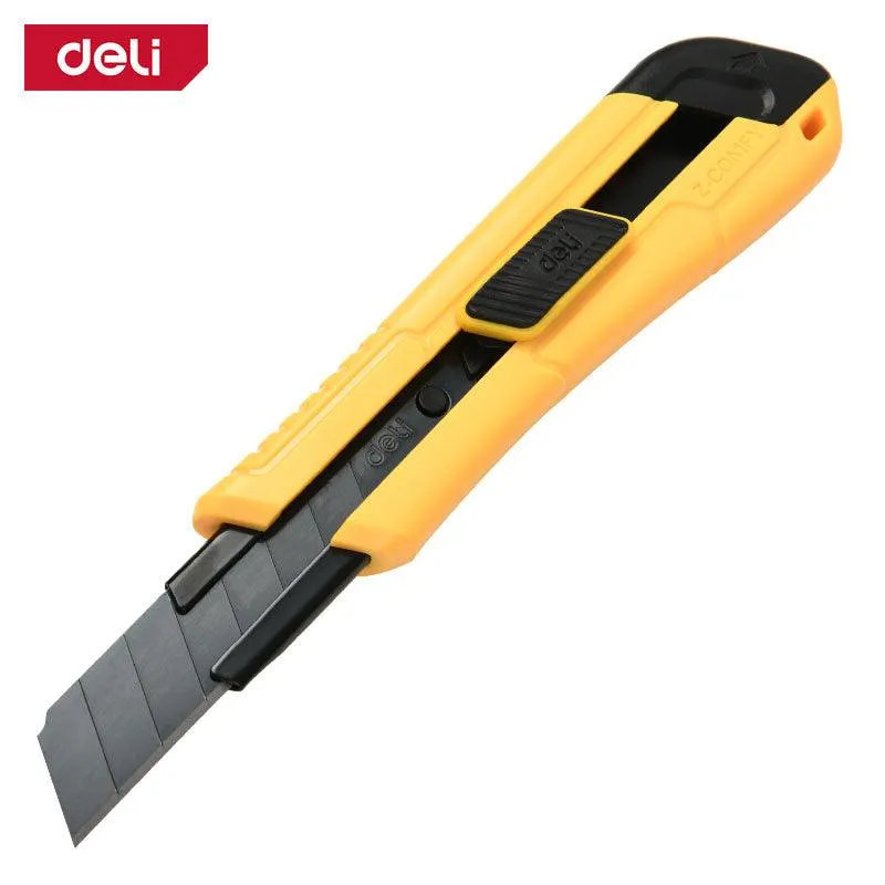 Deli 18mm Utility Cutter - سكين شفرة سحب عريضة