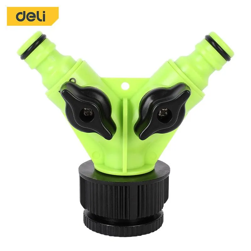 Deli Plastic 2-Way Hose Connector (1") - موصل خرطوم  2-طريق (1")