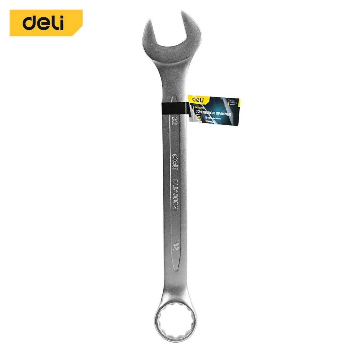 Deli 32mm Combination Spanner -مفتاح شق مسنن فدار