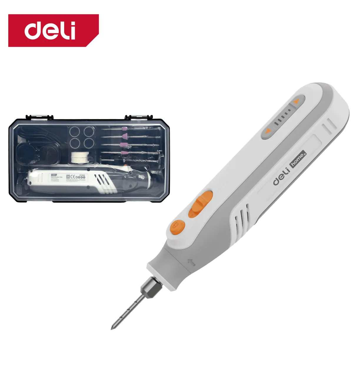 Deli 4V Cordless Mini Grinder Rotary Tool Kit (101pcs) - مقدح نواعم