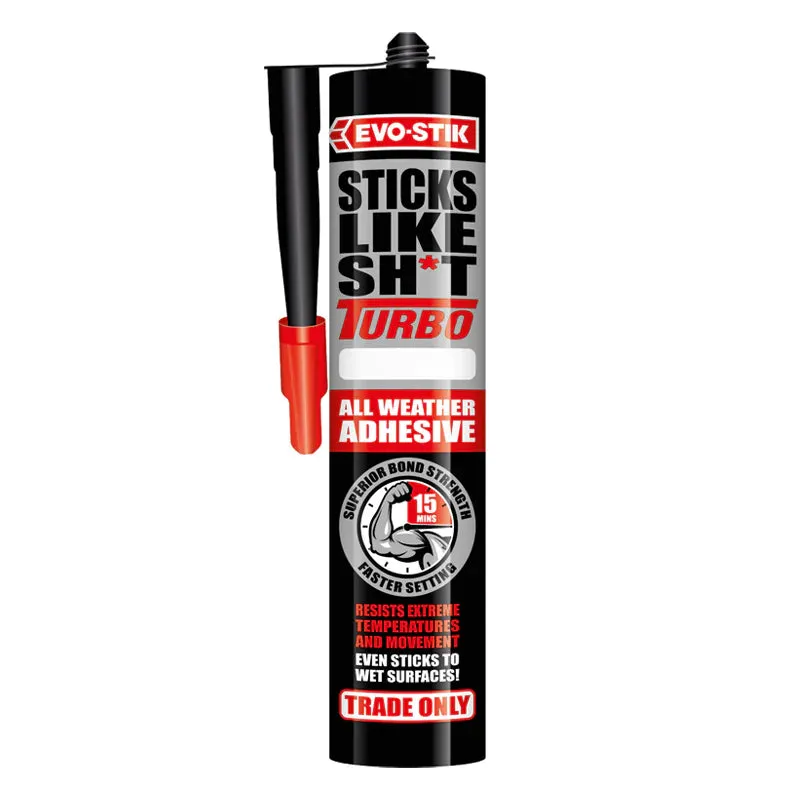 High Tack Silicone Turbo All Weather Adhesive - Black - سيليكون