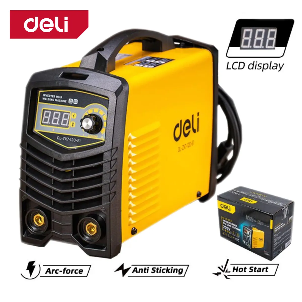 Deli Inverter MMA Welding Machine Full Set (20-120A) - مكنة تلحيم
