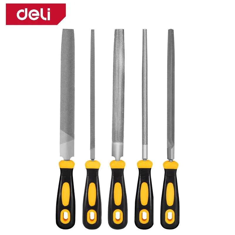 Deli Mini File 5Pc Set - 5Pcs مجموعة مبارد حديدية صغيرة