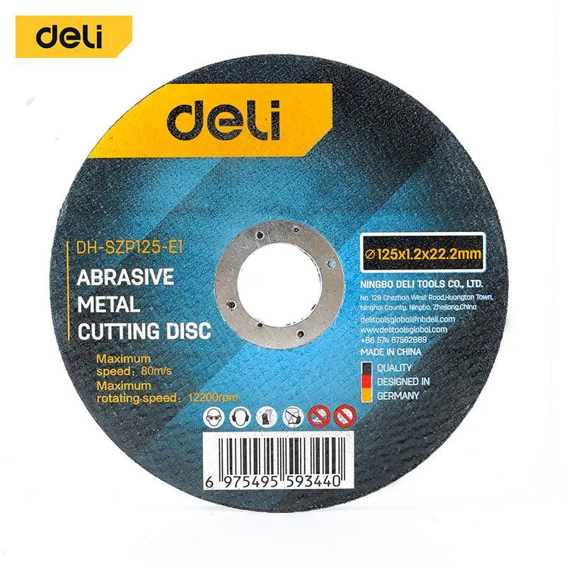 Deli Abrasive Metal Cutting Disc (115mmx1.2mmx22.2mm) - ديسك قص حديد