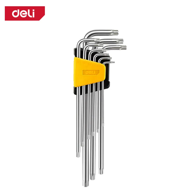 Torx Key Set Extra Long Arm (9pcs) T10-T50 - طقم منجم