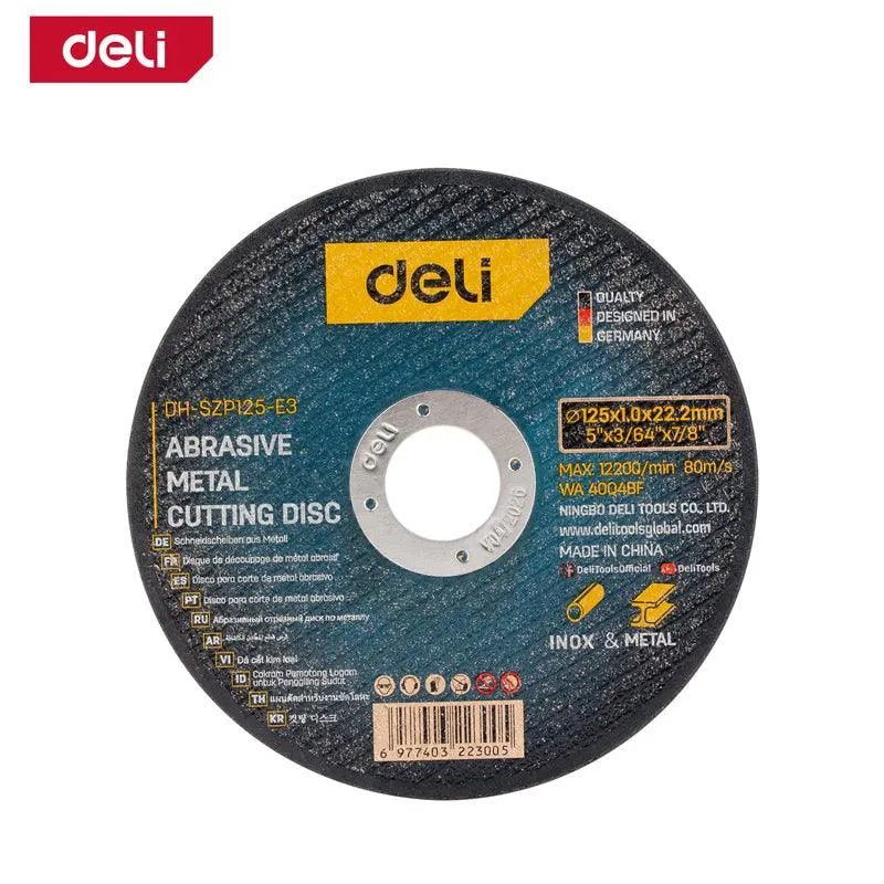 Deli Abrasive Metal Cutting Disc (125x1.0mm) - ديسك قص حديد