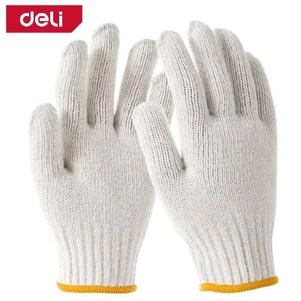Deli Cotton Gloves (12 Pairs) - كفوف قطن