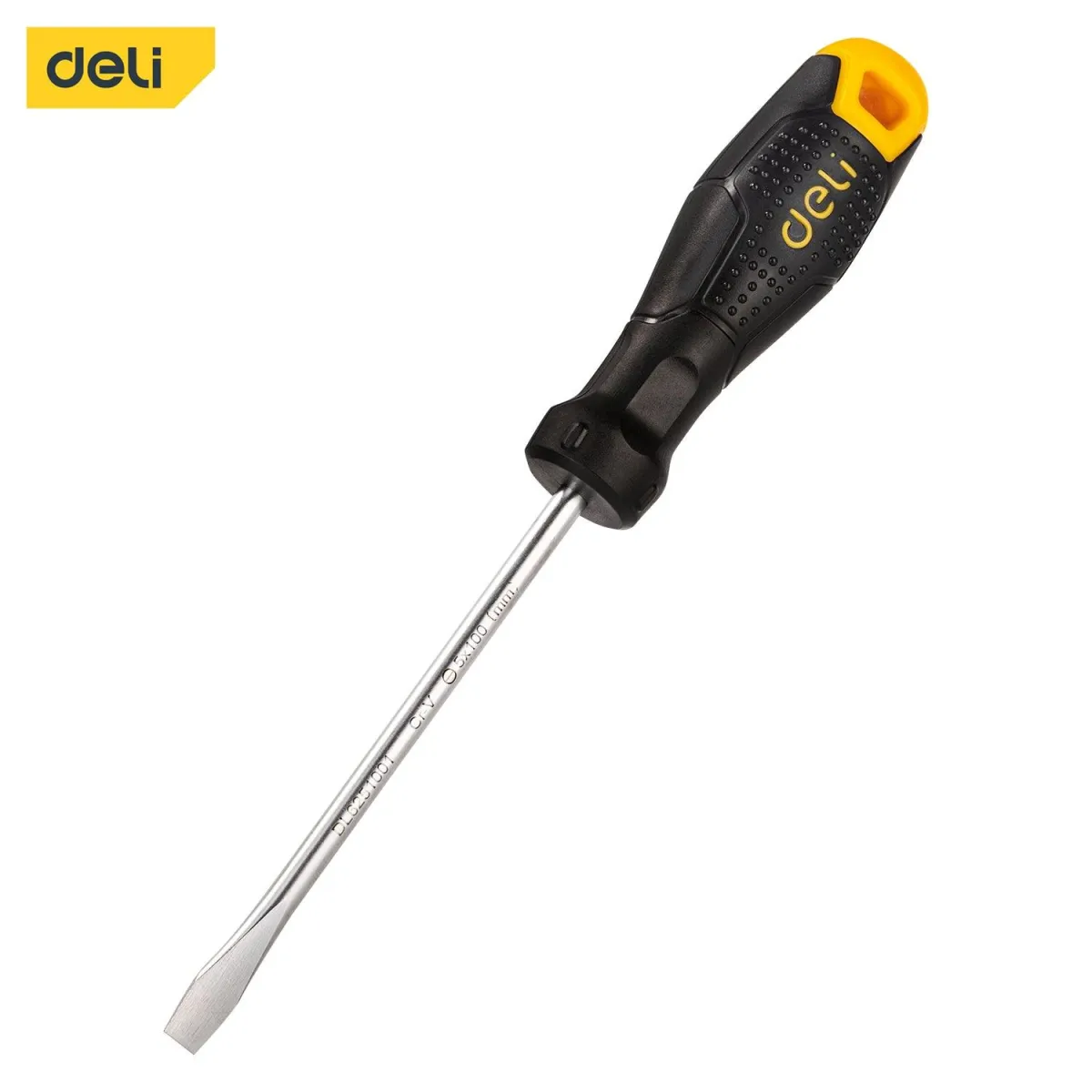 Deli Slotted Magnetic Screwdriver (5x100mm) - مفك براغي شق