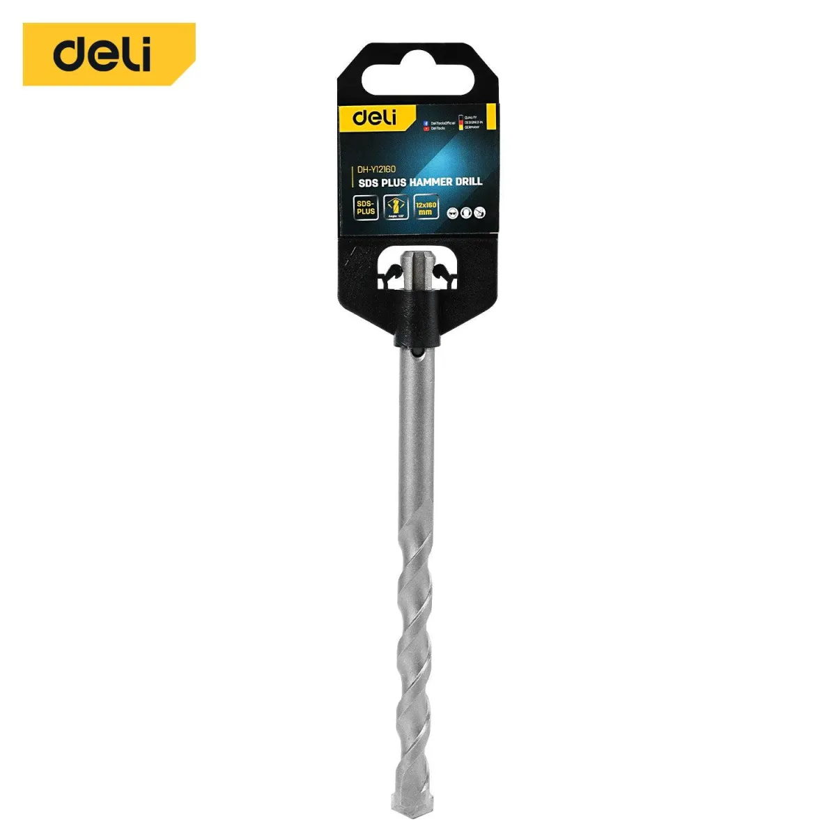 Deli Sds Plus Hammer Drill (12x160mm) - مثقاب مطرقي SDS Plus