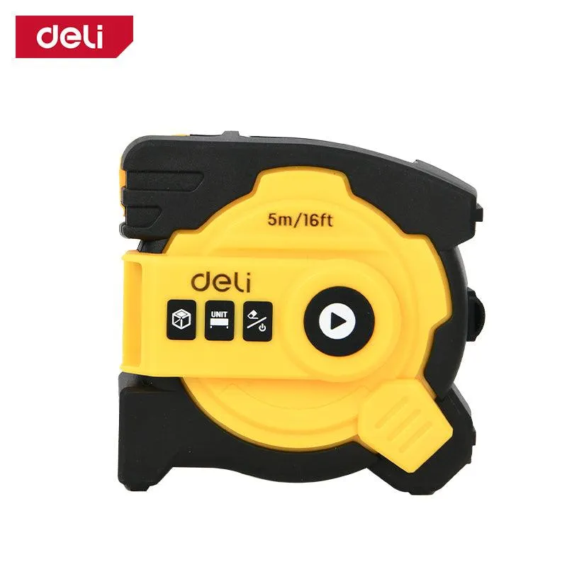 Deli 2-in-1 Laser Distance Meter & Tape Measure - متر ليزر