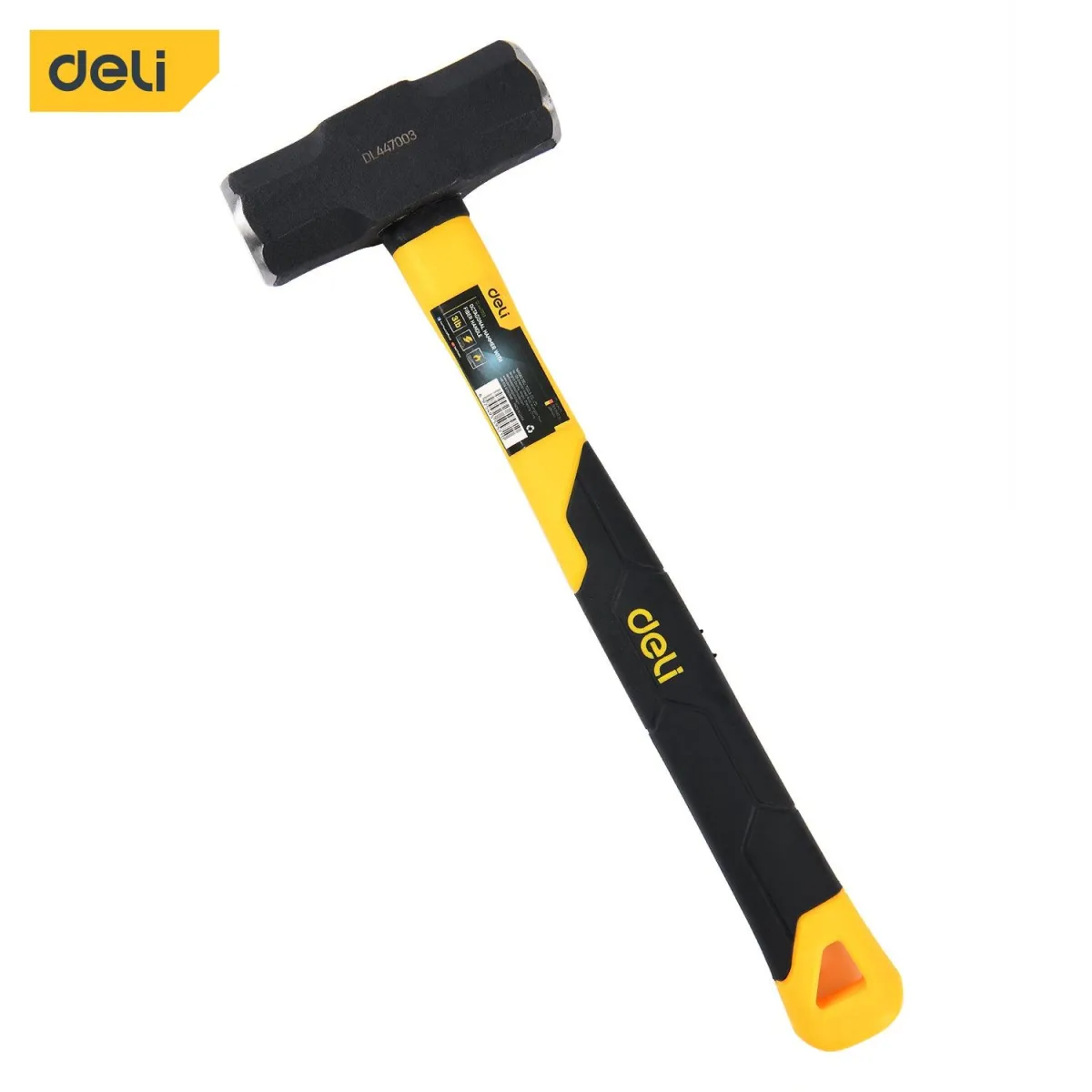 Deli 3Lbs Fiberglass Sledge Hammer - مهدة مسكة فايبر حشر