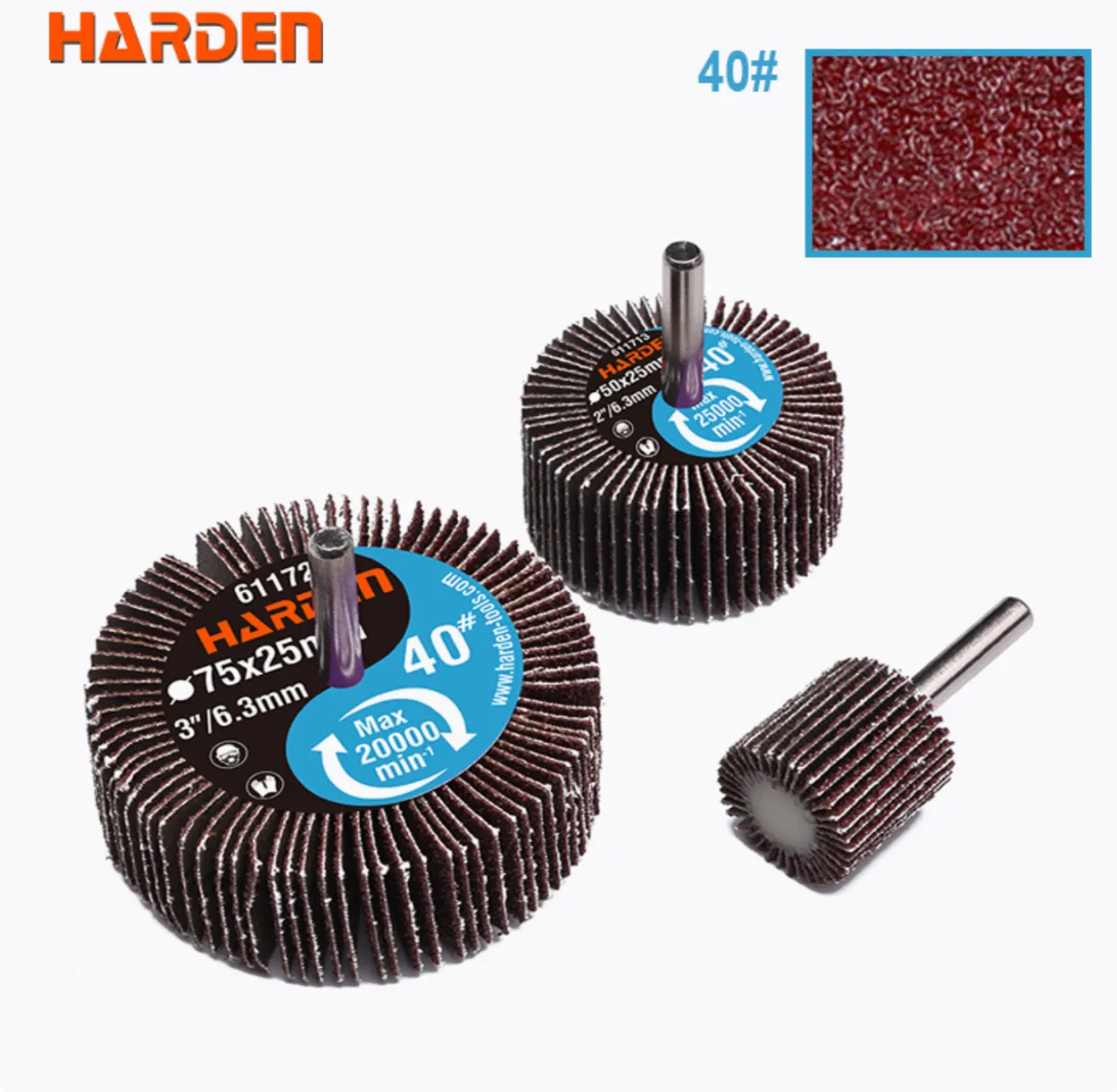 50x25mm Flap Wheel for Drills P120 -راس حف