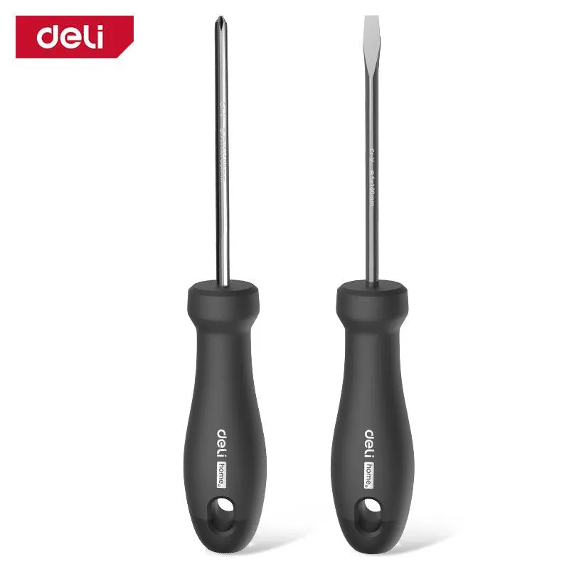 Deli 2 Pcs Magnetic Screwdriver Set (Home Series) - 2 Pcs طقم مفك براغي