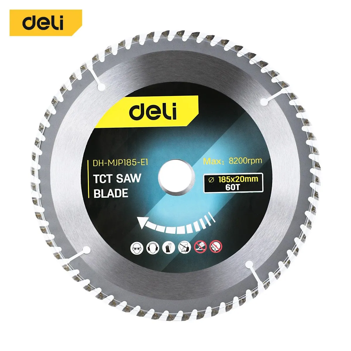 Deli Tct Saw Blade (185x22.2mm) 60T - ديسك قص خشب