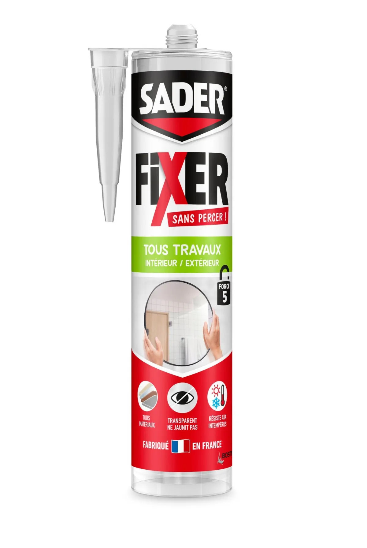 Sader Transparent Fixer Silicone – Made in France - سيليكون