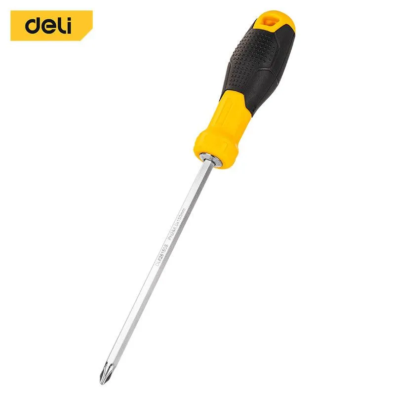 Deli 2 in 1 Magnetic Screwdriver (6.35x150mm) - 2 in 1 مفك براغي طويل