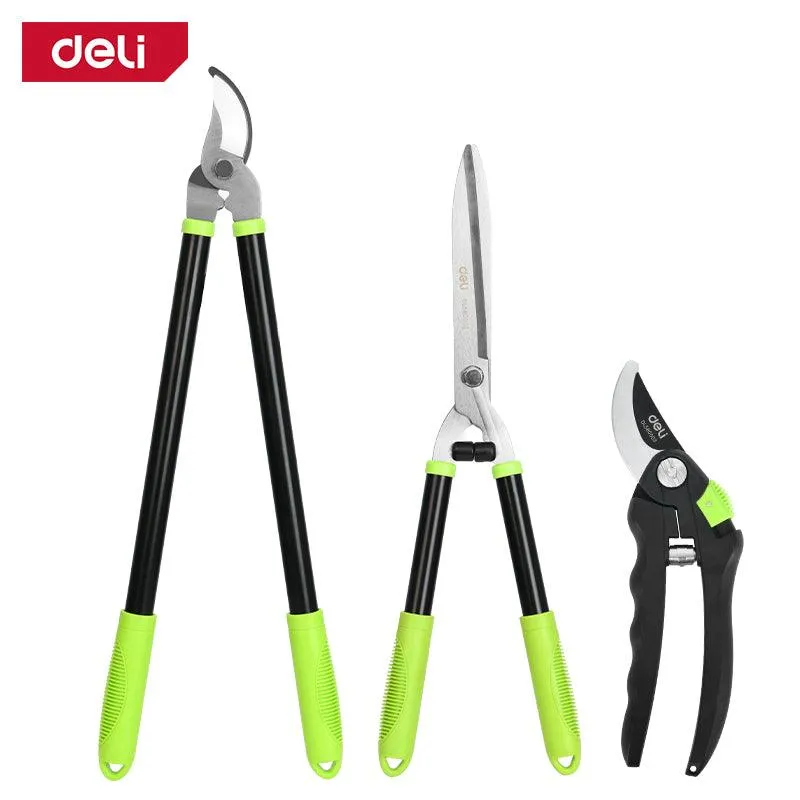 Deli 3Pcs Gardening Shears Set - 3Pcs طقم شحالة