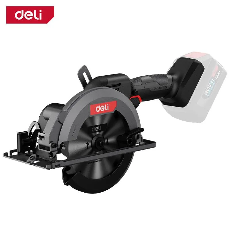 Deli 20V Brushless Motor Lithium-ion Circular Saw Red Series (150mm) (Tool Only) - منشار صدر عالبطارية