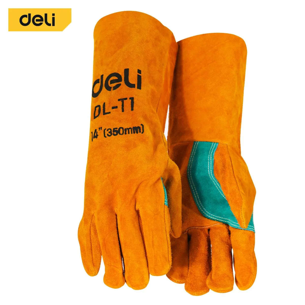 Deli 14" Welding Gloves - قفازات اللحام