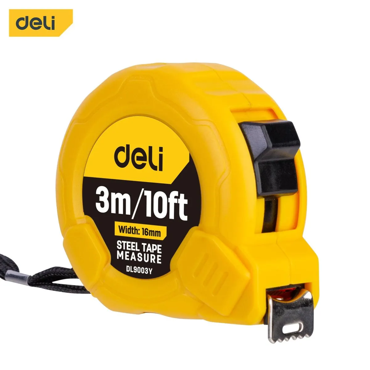 Deli Steel Measure Tape (3m/10ft*16mm) - متر قياس