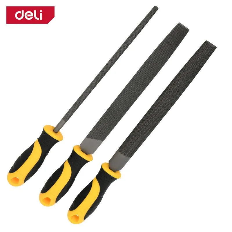 Deli 3Pcs Medium-Tooth File Set - 3Pcs طقم مبارد حديد
