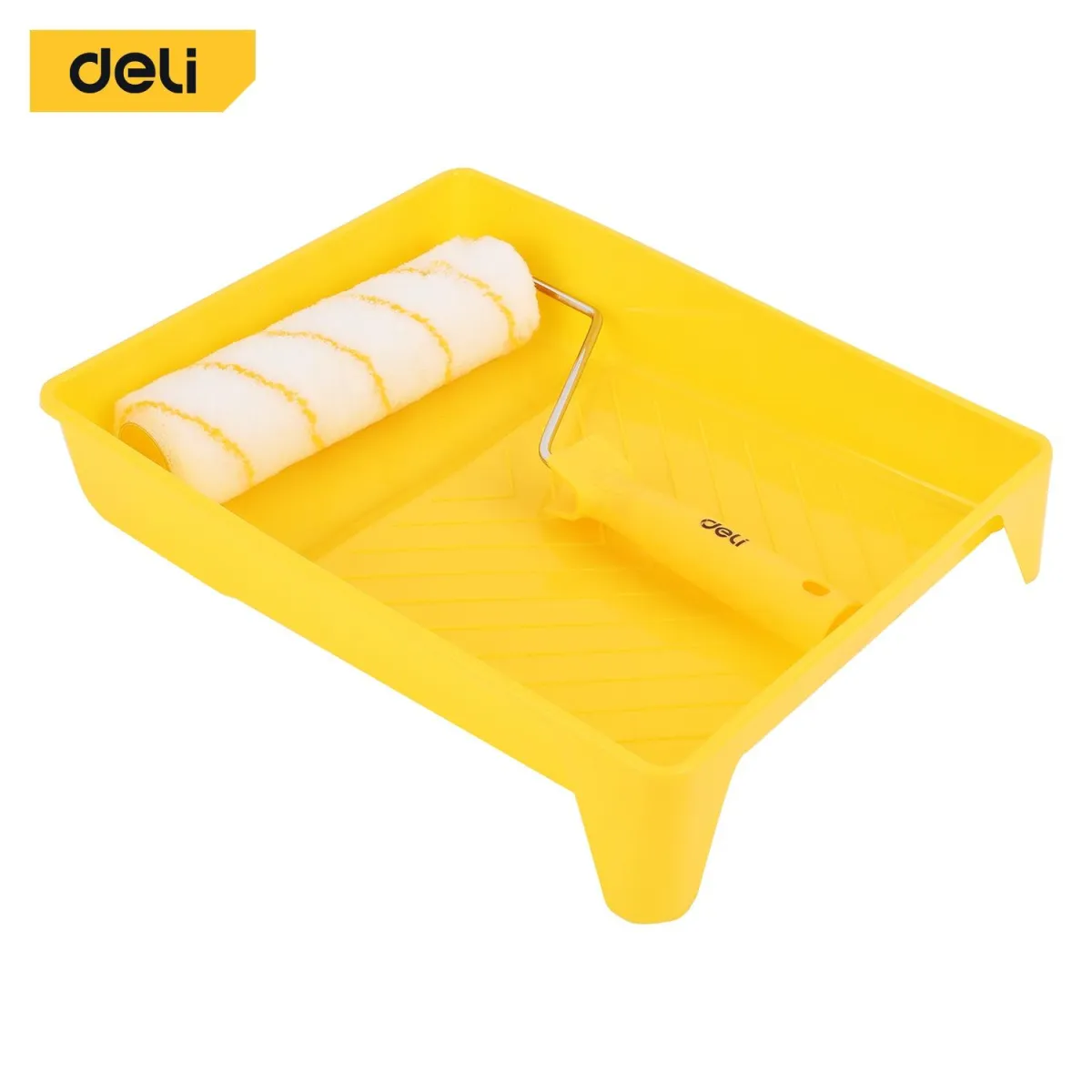 Deli Cylinder Brush 3 In 1 Set - طقم رول طرش مع صنية