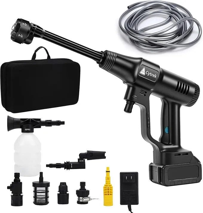 Lithium-Ion Battery Pressure Washer (White) - فرد غسيل بطارية