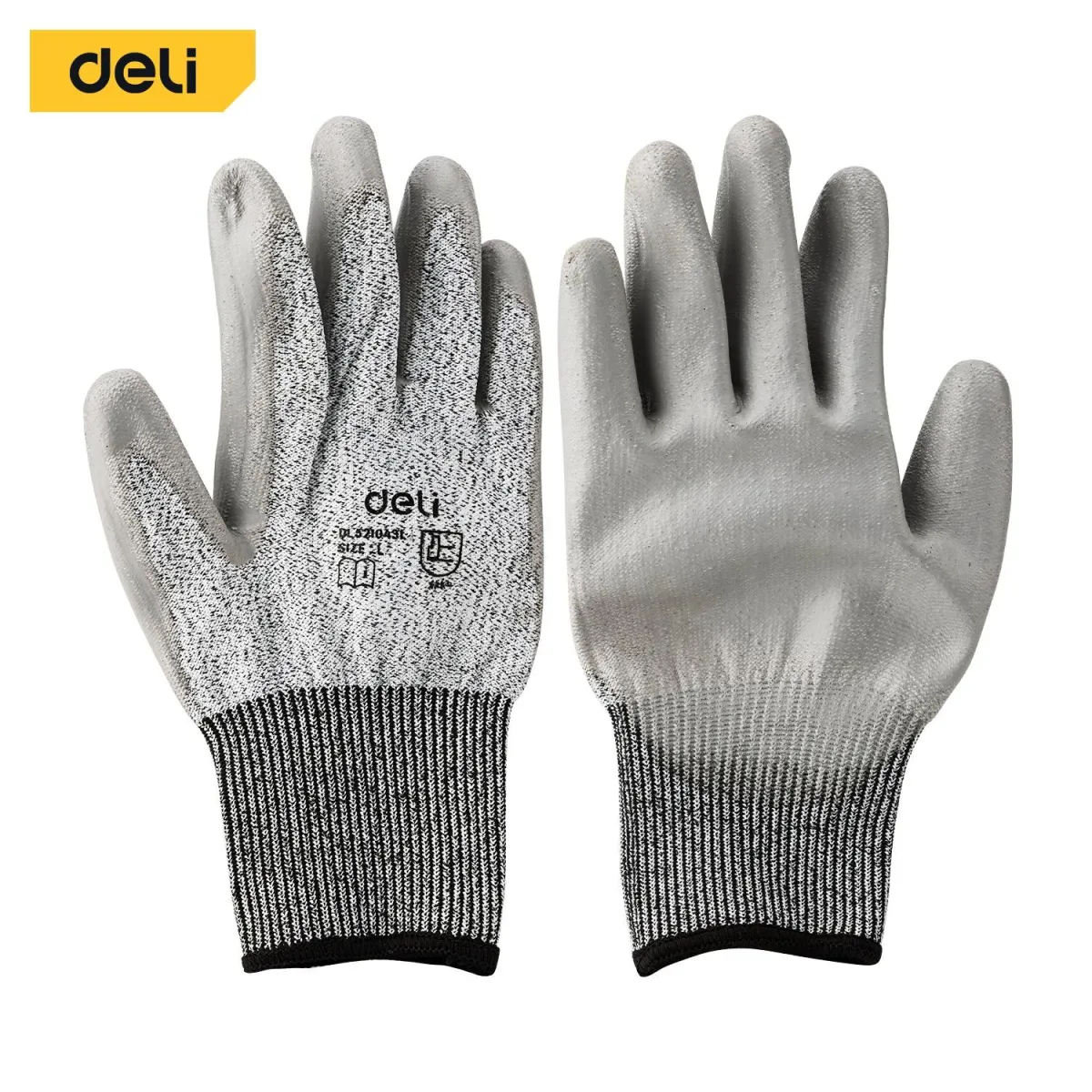 Deli Cut-Resistant Gloves (Size L) - كفوف ضد القطع