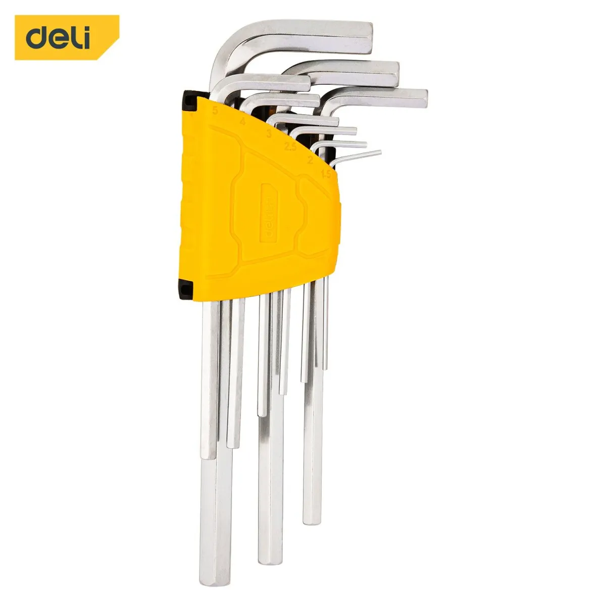 Deli 9pc Long Arm Hex Key Set - 9Pcs طقم مسدس