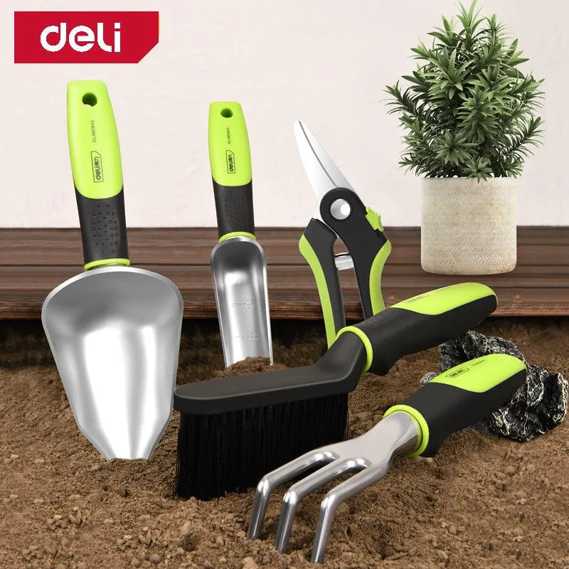 Deli 5 Pieces Gardening Tool Set - مجموعة أدوات حديقة 5 قطع