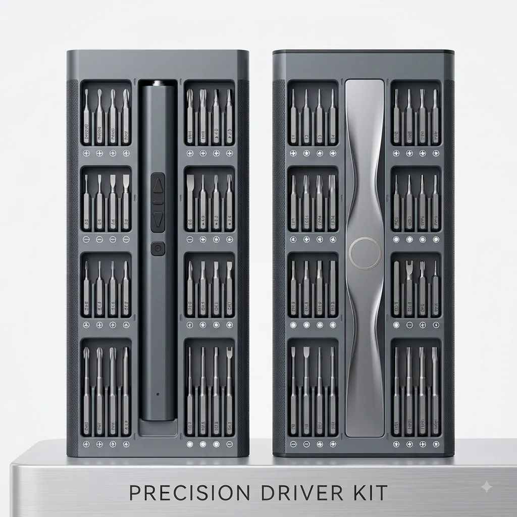 Electric Precision Magnetic Screwdriver 66Pcs Set - مفك براغي كهربائي دقيق
