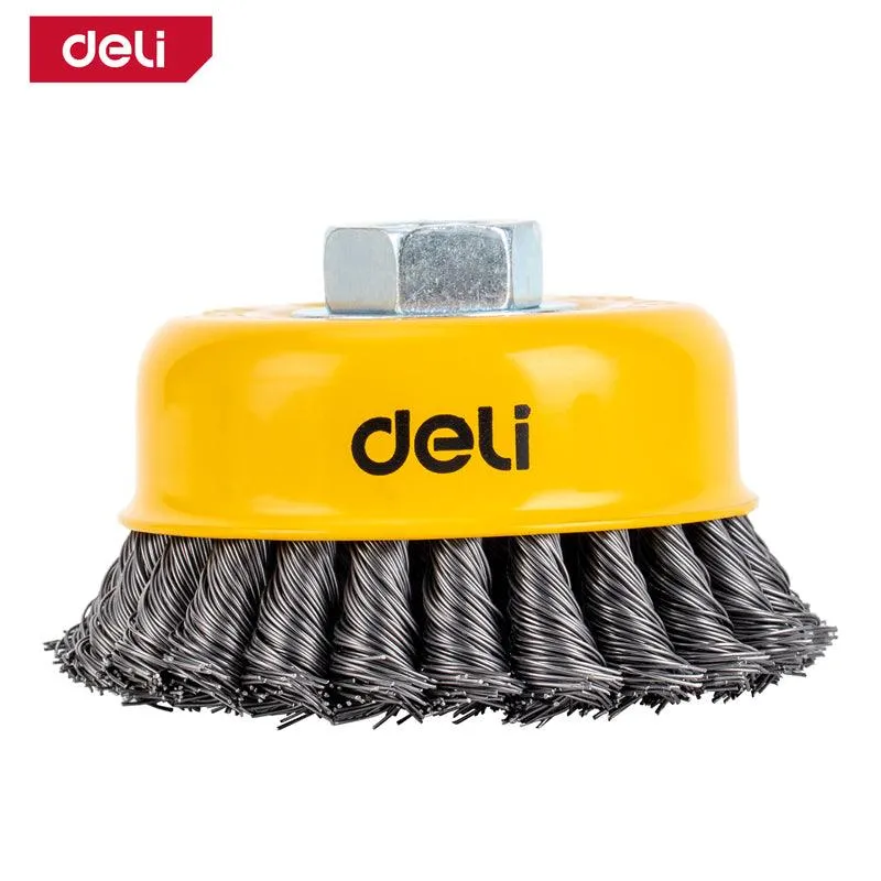 Deli Wire Cup Brush (75mm) - فرشاية صاروخ جدل بولاد