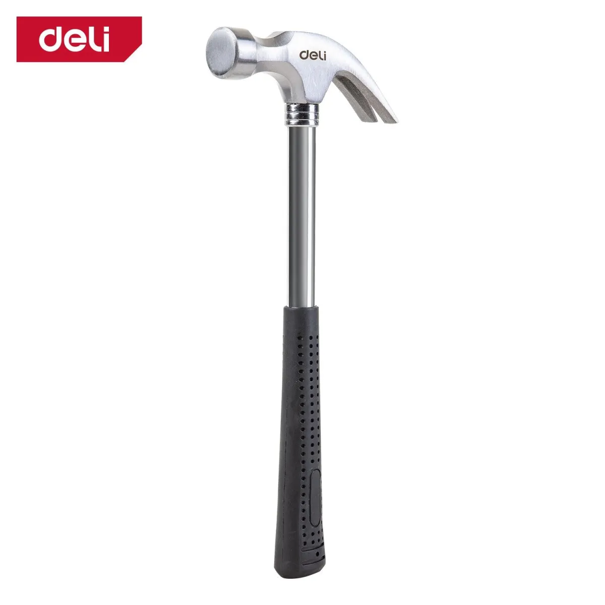 Deli 500g FiberGlass Claw Hammer Drop Forged - ‎مطرقة نجار مسكة فايبر