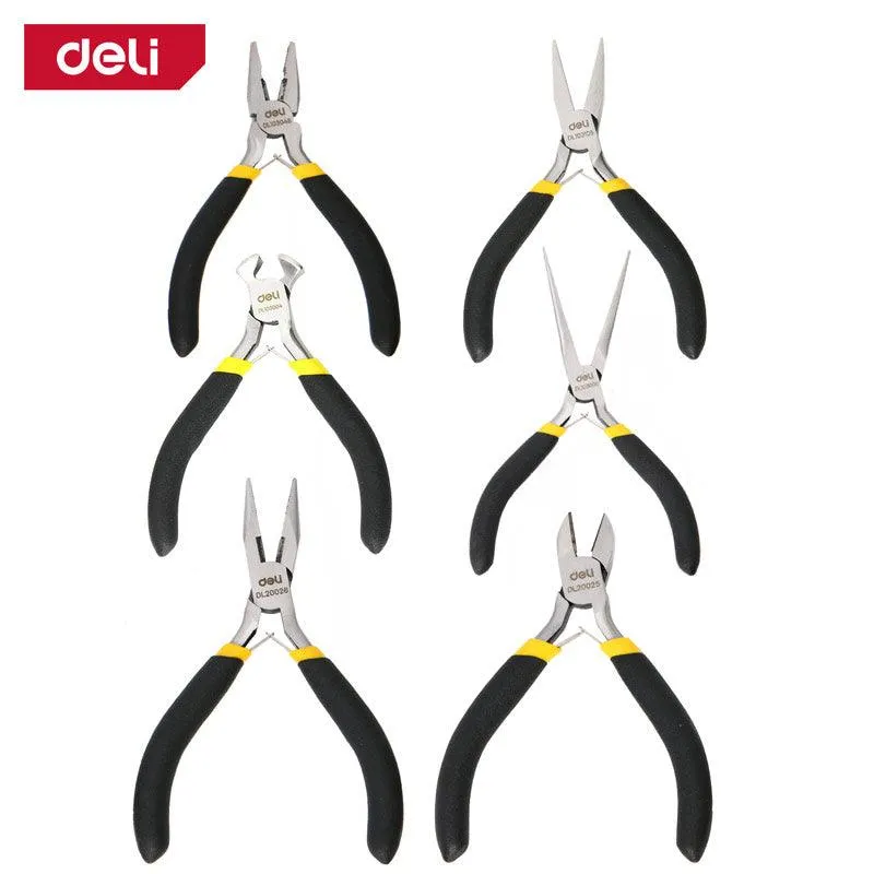 Deli 5" Mini Pliers 6 Pc Set -  (6) طقم بانسات صغير
