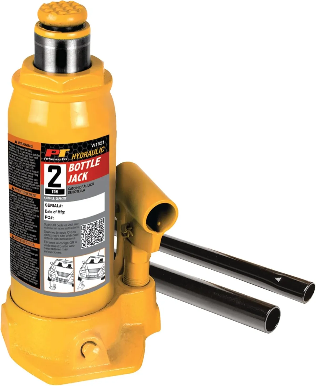 2 Ton Heavy Duty Hydraulic Bottle Jack - عفريت قنينة 2 طن
