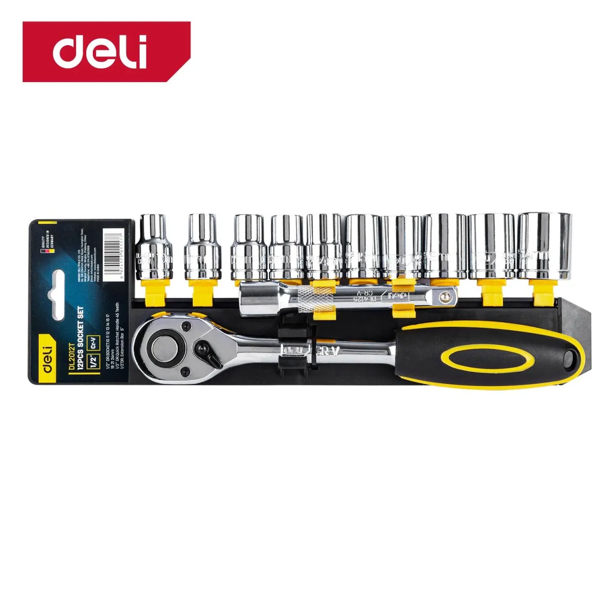 1/2" 12Pcs Socket Set - 12Pcs طقم 1/2" طربوش طقطاق