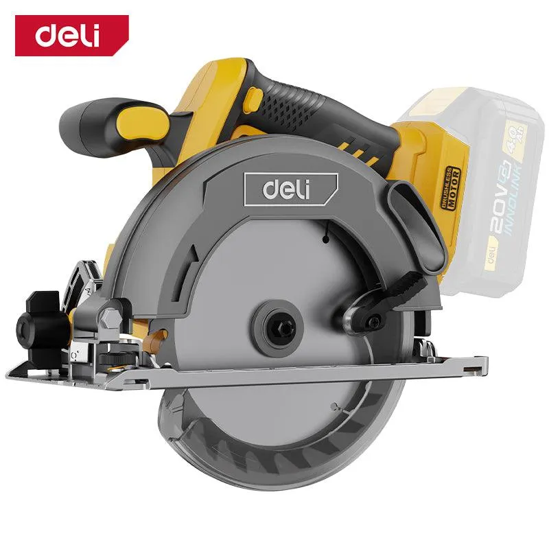 Deli 20V Brushless Motor Lithium-ion Circular Saw (165mm) (Tool Only) - منشار صدر عالبطارية