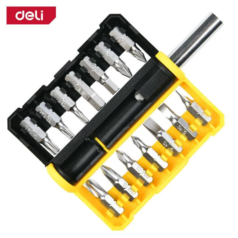 Deli 15 Pcs Screwdriver Bits Set - مجموعة رؤوس مفكات براغي – 15 قطعة