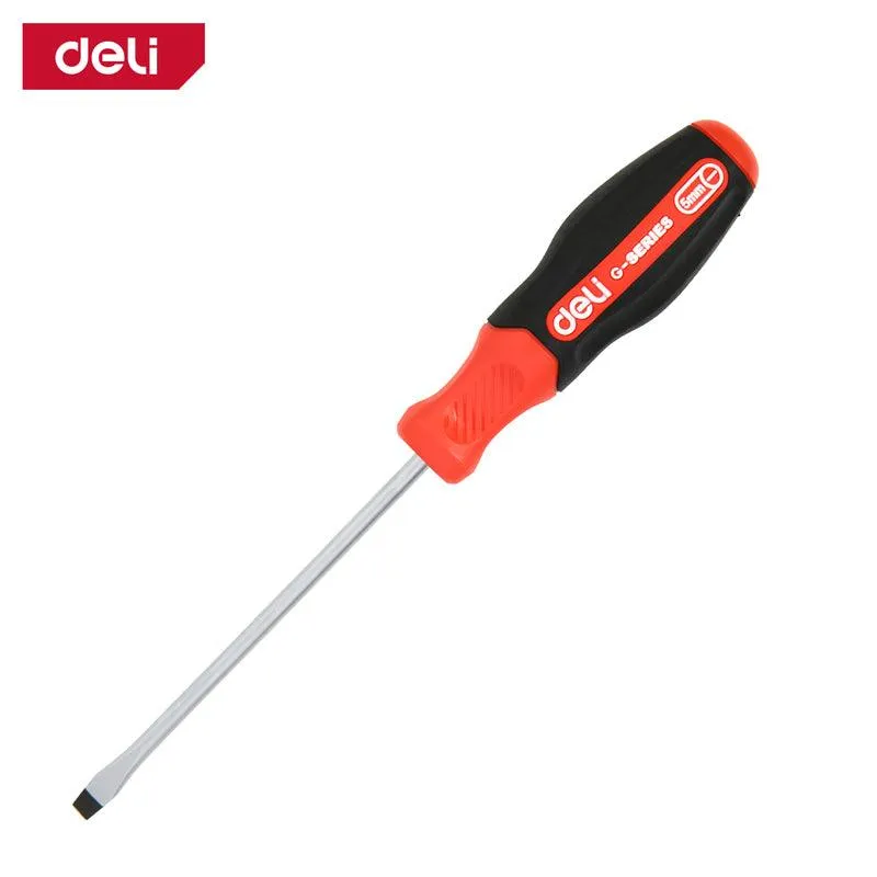 Slotted Magnetic Screwdriver (3x75mm) (Red Series) - مفك براغي ضرب شق