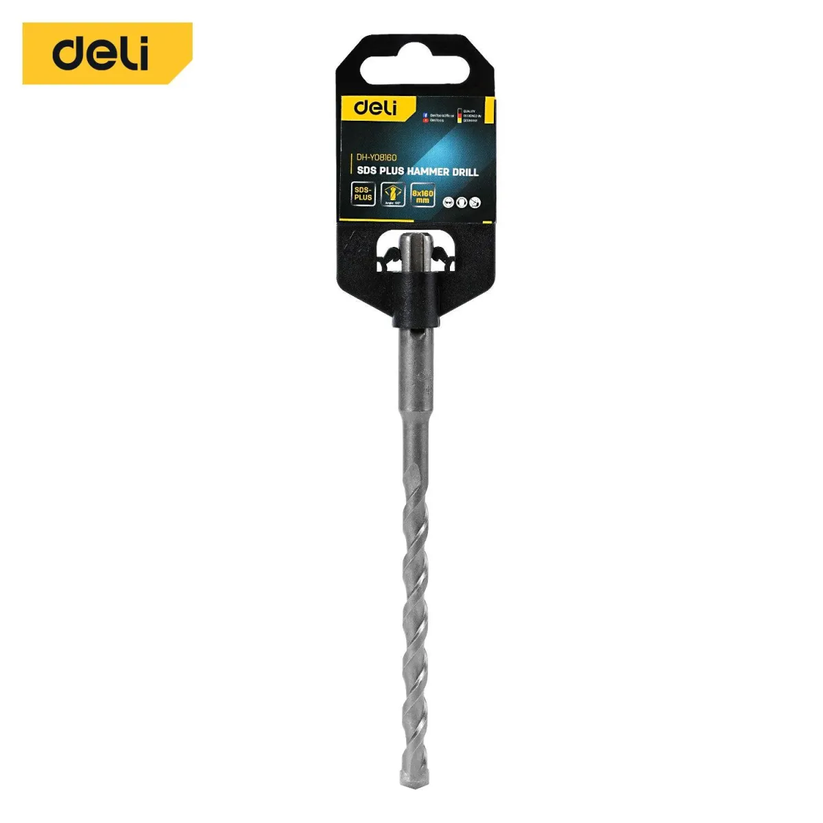 Deli Sds Plus Hammer Drill (8x160mm) - مثقاب مطرقي SDS Plus