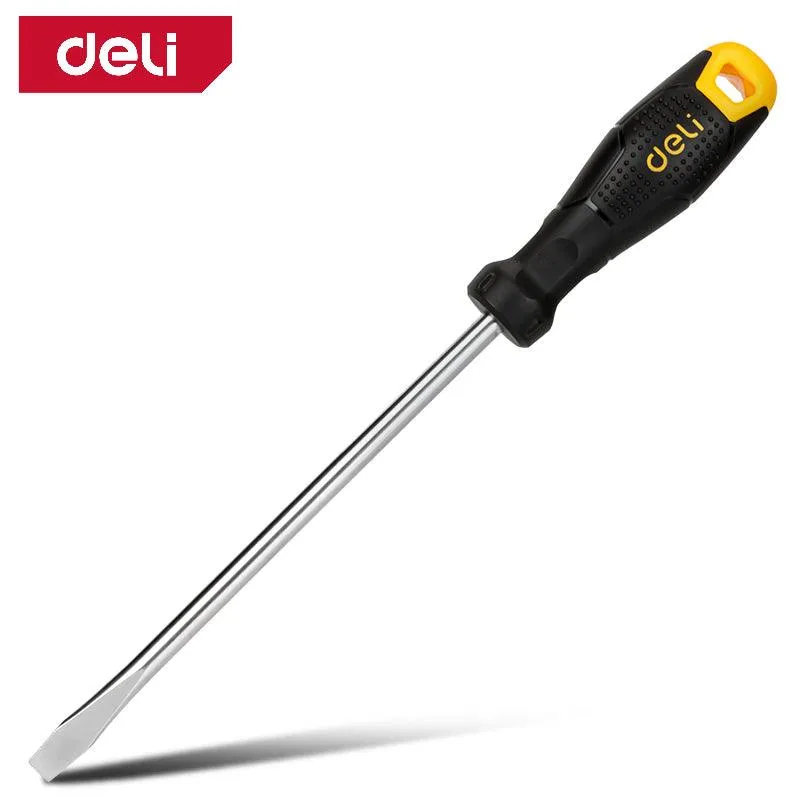 Deli Slotted Magnetic Screwdriver (6x250mm) - مفك براغي شق