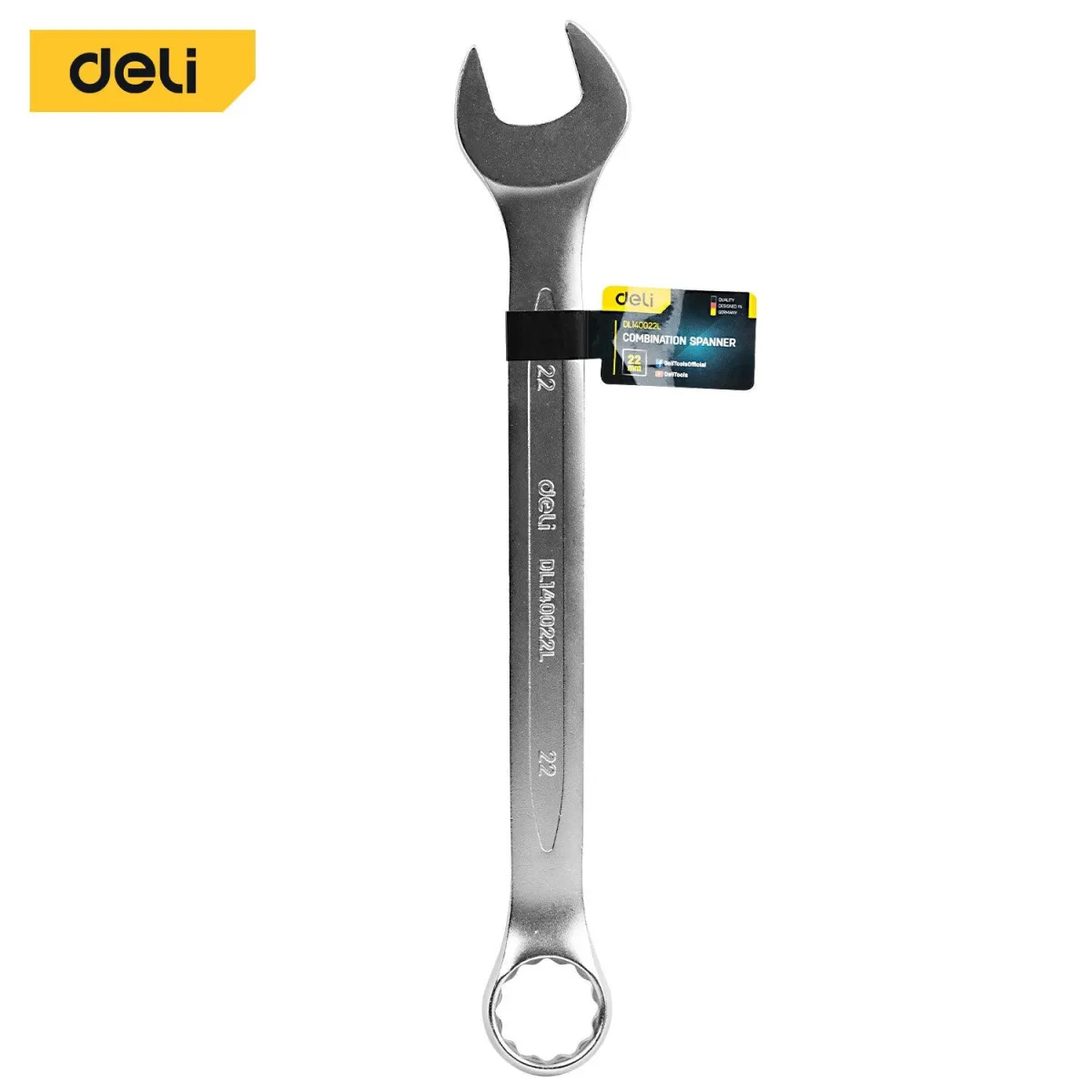 Deli 22mm Combination Spanner -مفتاح شق مسنن فدار