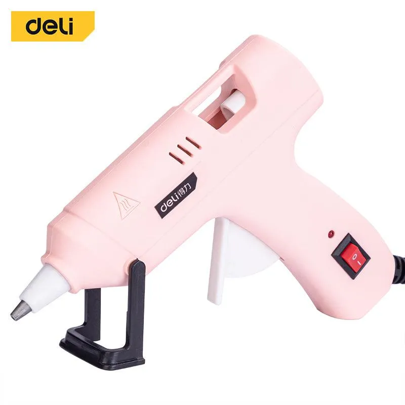 Deli Hot Glue Gun (20w) (Pink) - فرد شمع