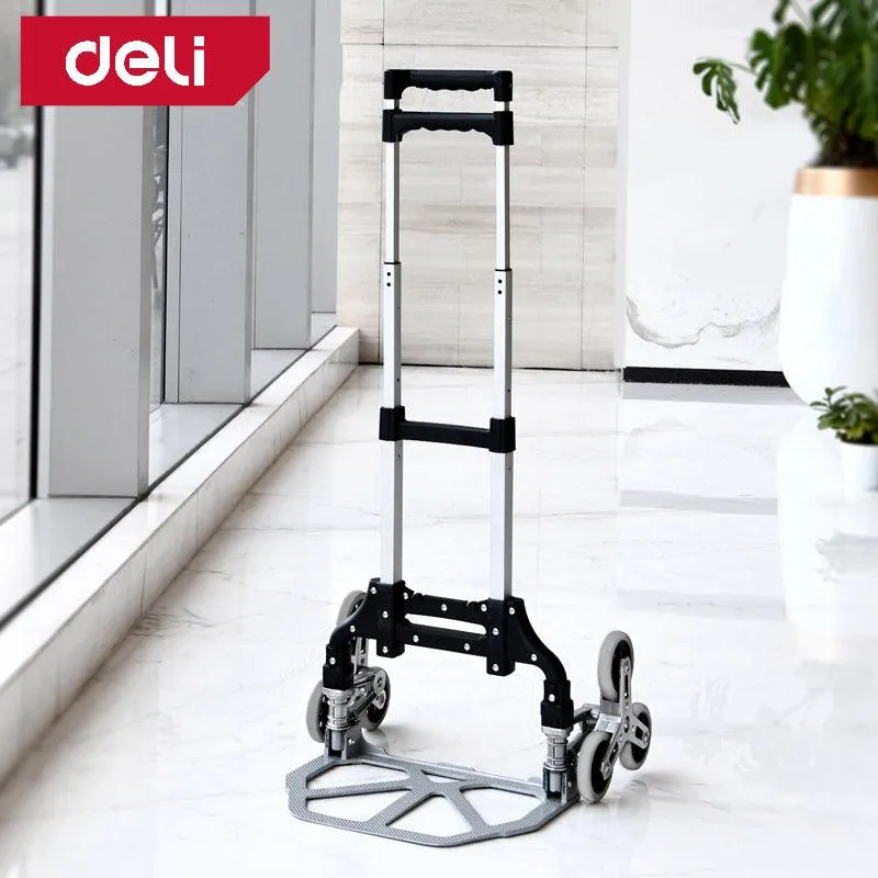 Folding Trolley Cart for Floor & Stairs Three Wheels - عربة ترولي قابلة للطي بثلاثة ارتفاعات