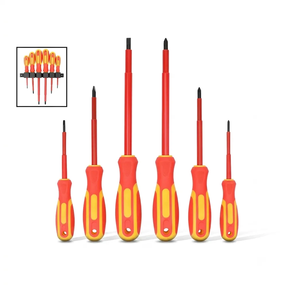 6pcs Insulated Magnetic Screwdriver Set - طقم مفك معزول