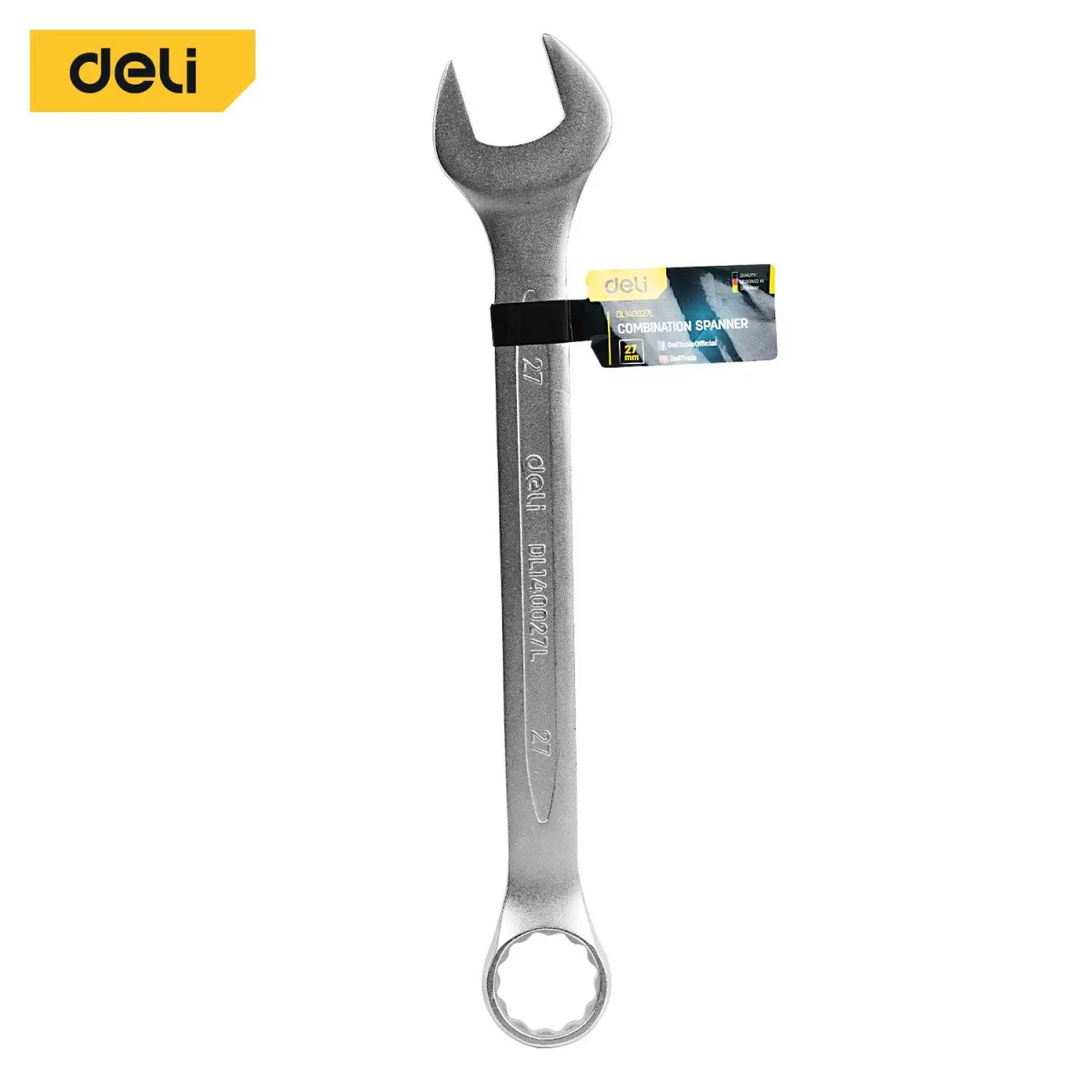 Deli 27mm Combination Spanner - مفتاح شق مسنن فدار