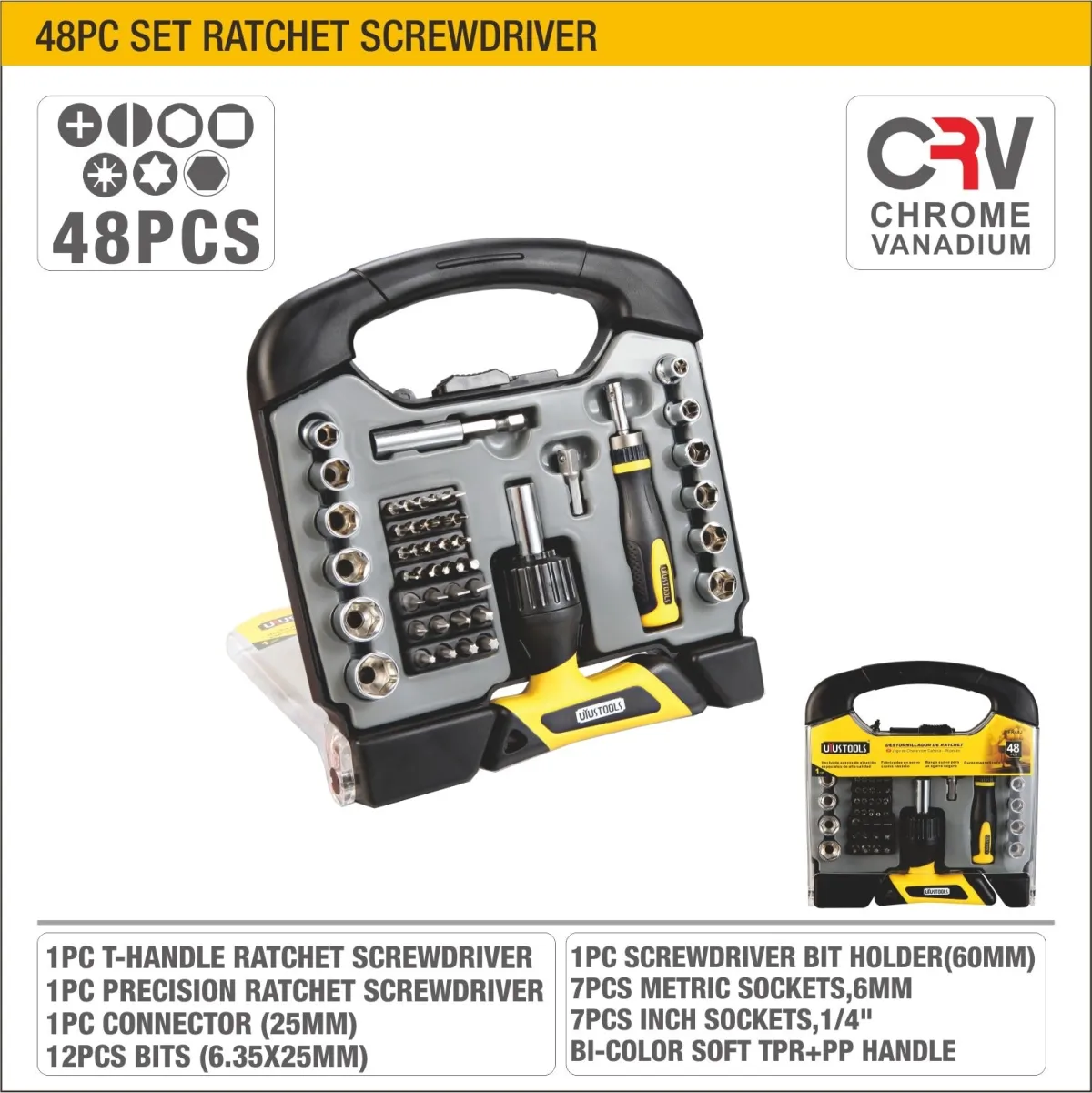 48Pcs Precision Screwdriver Set -  طقم مفكات نواعم