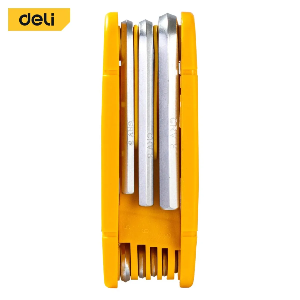 Deli 8pcs Folding Hex Key Set (Pocket) - طقم مسدس بيطوي