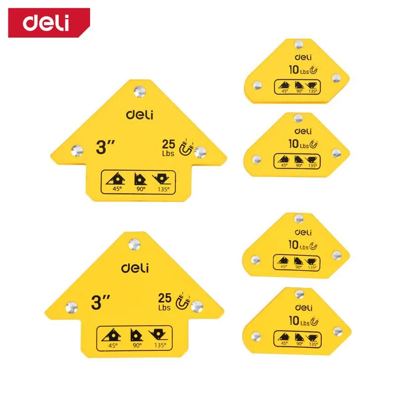 Deli 6Pcs Magnetic Welding Holder Set - 6Pcs طقم زوايا جمع لحام صغير