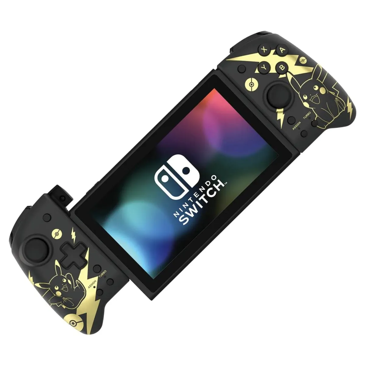 Hori Split Pad Pro Handheld Controller for Nintendo Switch & Nintendo Switch Oled - Pikachu Black & Gold
